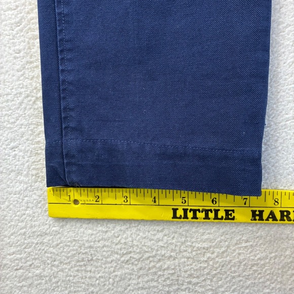 Sid Mashburn Twill Chino Pants Mens 34x32 Blue Preppy Quiet Luxury Cotton Casual - Picture 7 of 8